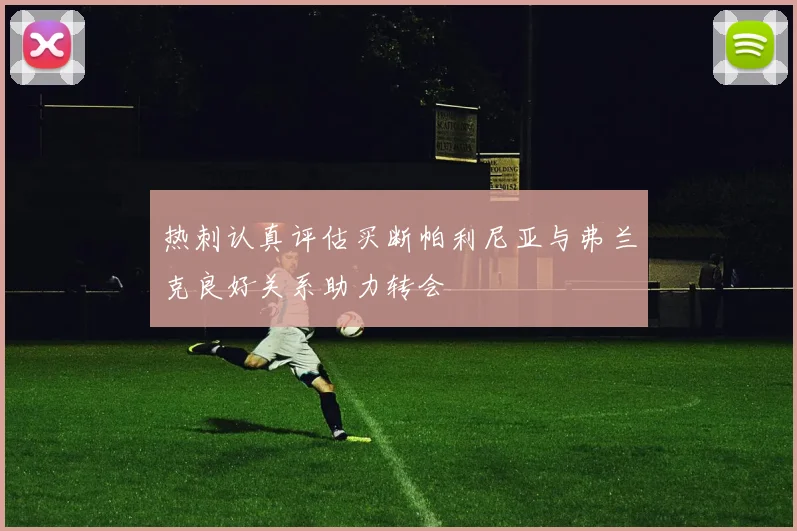 热刺认真评估买断帕利尼亚与弗兰克良好关系助力转会